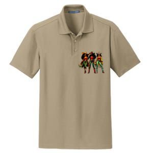 Black Cowgirl Western Rodeo Melanin Juneteenth Dry Zone Grid Polo