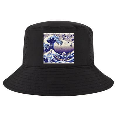 Blue Cats Wave For Kamala Funny Cool Comfort Performance Bucket Hat