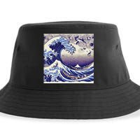 Blue Cats Wave For Kamala Funny Sustainable Bucket Hat