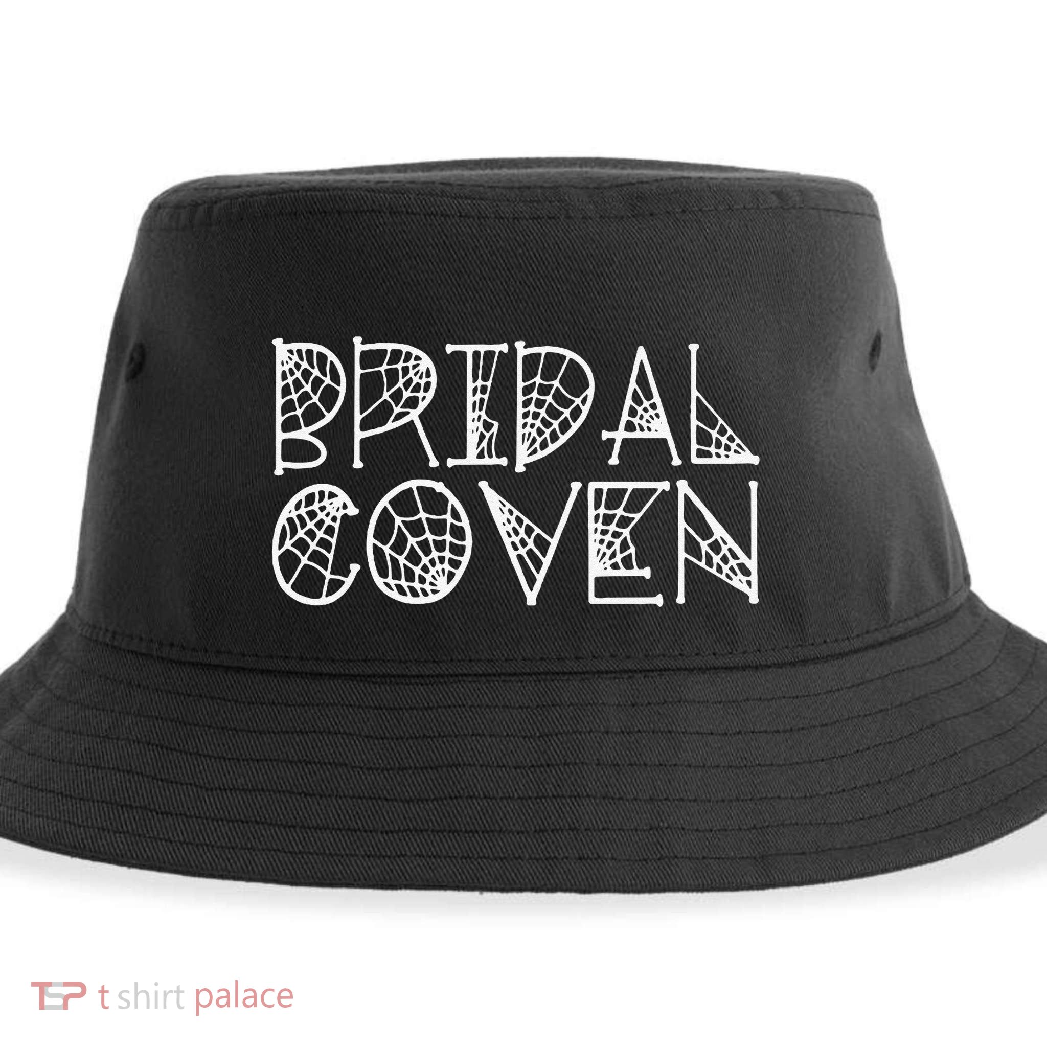 Bridal Coven Witch Bride Party Halloween Wedding Sustainable Bucket Hat