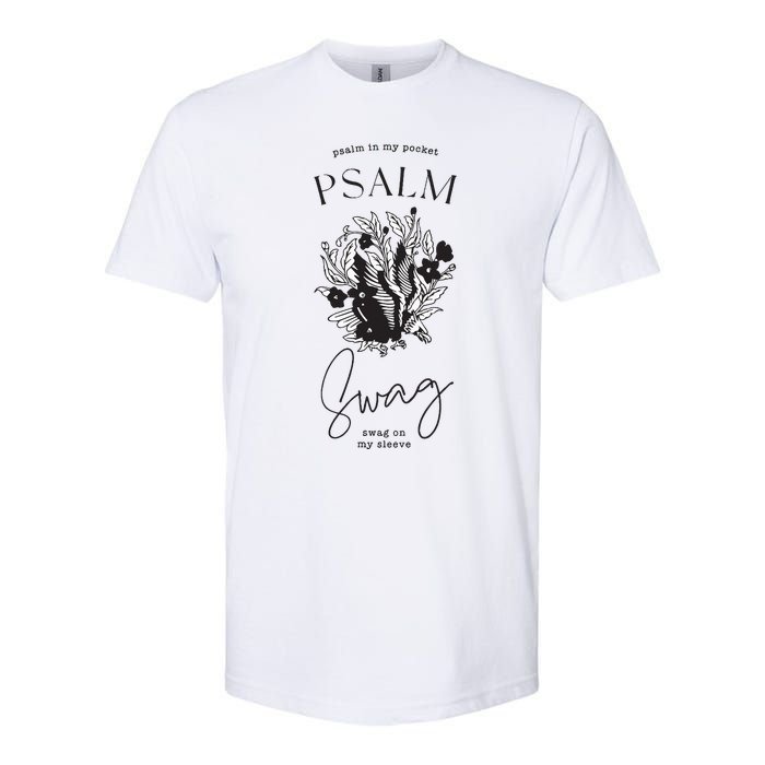 Boho Christian Women Psalm Swag Faithbased Jesus Graphic Softstyle CVC T-Shirt