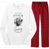 Boho Christian Women Psalm Swag Faithbased Jesus Graphic Long Sleeve Pajama Set