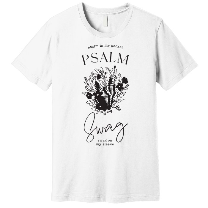 Boho Christian Women Psalm Swag Faithbased Jesus Graphic Premium T-Shirt