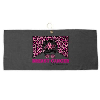 Breast Cancer Warrior Leopard Country Mama Western Pink Gift Large Microfiber Waffle Golf Towel