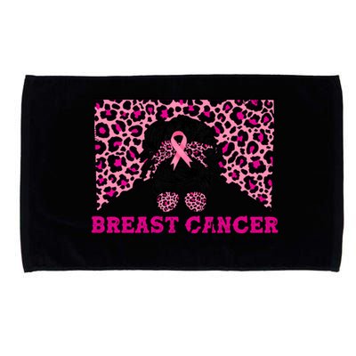 Breast Cancer Warrior Leopard Country Mama Western Pink Gift Microfiber Hand Towel