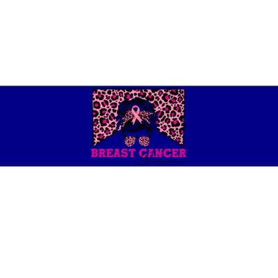 Breast Cancer Warrior Leopard Country Mama Western Pink Gift Bumper Sticker