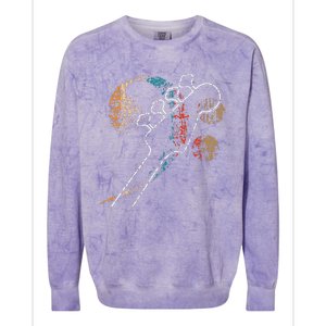 Bass Clef With Bassguitar Double Band Orchestra Colorblast Crewneck Sweatshirt