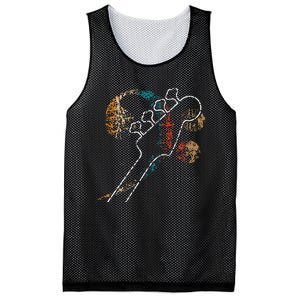 Bass Clef With Bassguitar Double Band Orchestra Mesh Reversible Basketball Jersey Tank