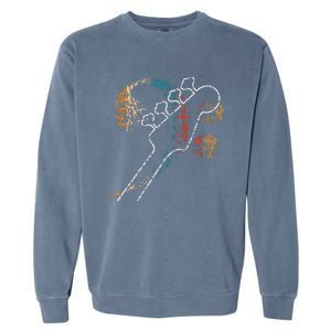 Bass Clef With Bassguitar Double Band Orchestra Garment-Dyed Sweatshirt