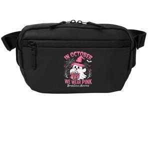 Breast Cancer Women Halloween In October We Wear Pin.K Crossbody Pack