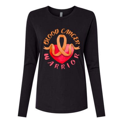 Blood Cancer Warrior Lymphoma Myeloma And Leukemia Awareness Gift Womens Cotton Relaxed Long Sleeve T-Shirt