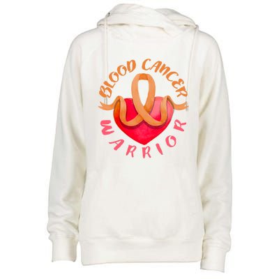 Blood Cancer Warrior Lymphoma Myeloma And Leukemia Awareness Gift Womens Funnel Neck Pullover Hood