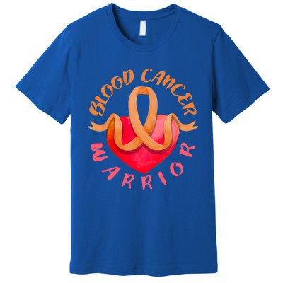 Blood Cancer Warrior Lymphoma Myeloma And Leukemia Awareness Gift Premium T-Shirt