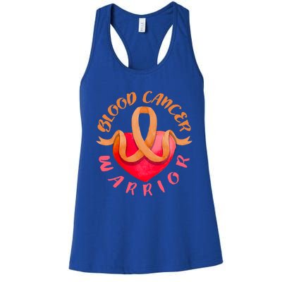 Blood Cancer Warrior Lymphoma Myeloma And Leukemia Awareness Gift Women's Racerback Tank