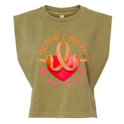 Blood Cancer Warrior Lymphoma Myeloma And Leukemia Awareness Gift Garment-Dyed Women's Muscle Tee