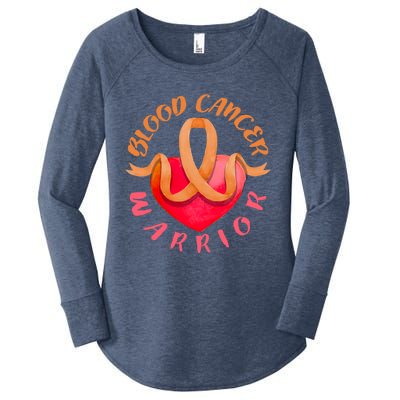 Blood Cancer Warrior Lymphoma Myeloma And Leukemia Awareness Gift Women's Perfect Tri Tunic Long Sleeve Shirt