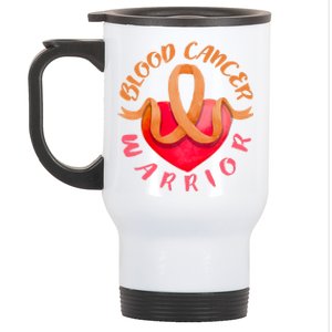 Blood Cancer Warrior Lymphoma Myeloma And Leukemia Awareness Gift Stainless Steel Travel Mug