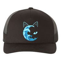 Blue Cats Wave For Kamala Yupoong Adult 5-Panel Trucker Hat