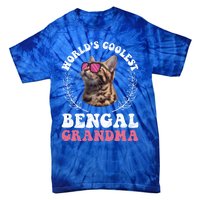 Bengal Cat WolrdS Coolest Bengal Grandma Cat Granny Gift Tie-Dye T-Shirt