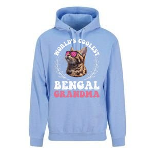 Bengal Cat WolrdS Coolest Bengal Grandma Cat Granny Gift Unisex Surf Hoodie