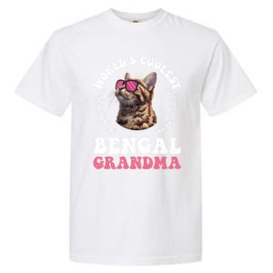 Bengal Cat WolrdS Coolest Bengal Grandma Cat Granny Gift Garment-Dyed Heavyweight T-Shirt