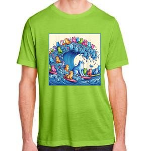 Blue Cats Wave For Kamala Funny Adult ChromaSoft Performance T-Shirt