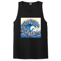 Blue Cats Wave For Kamala Funny PosiCharge Competitor Tank