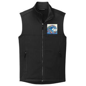 Blue Cats Wave For Kamala Funny Collective Smooth Fleece Vest