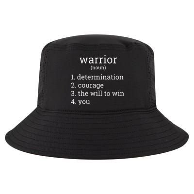 Breast Cancer Warrior Definition Breast Cancer Fighter Cool Comfort Performance Bucket Hat