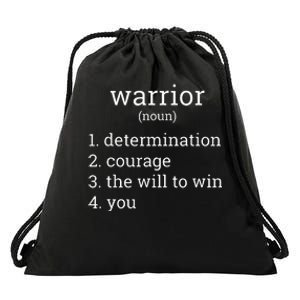 Breast Cancer Warrior Definition Breast Cancer Fighter Drawstring Bag