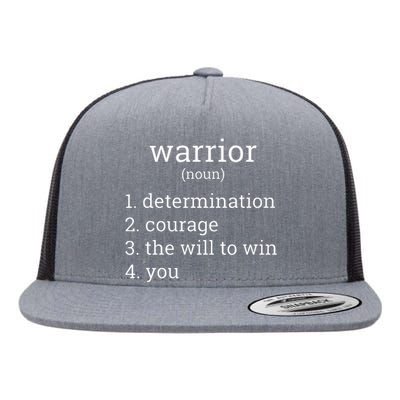 Breast Cancer Warrior Definition Breast Cancer Fighter Flat Bill Trucker Hat