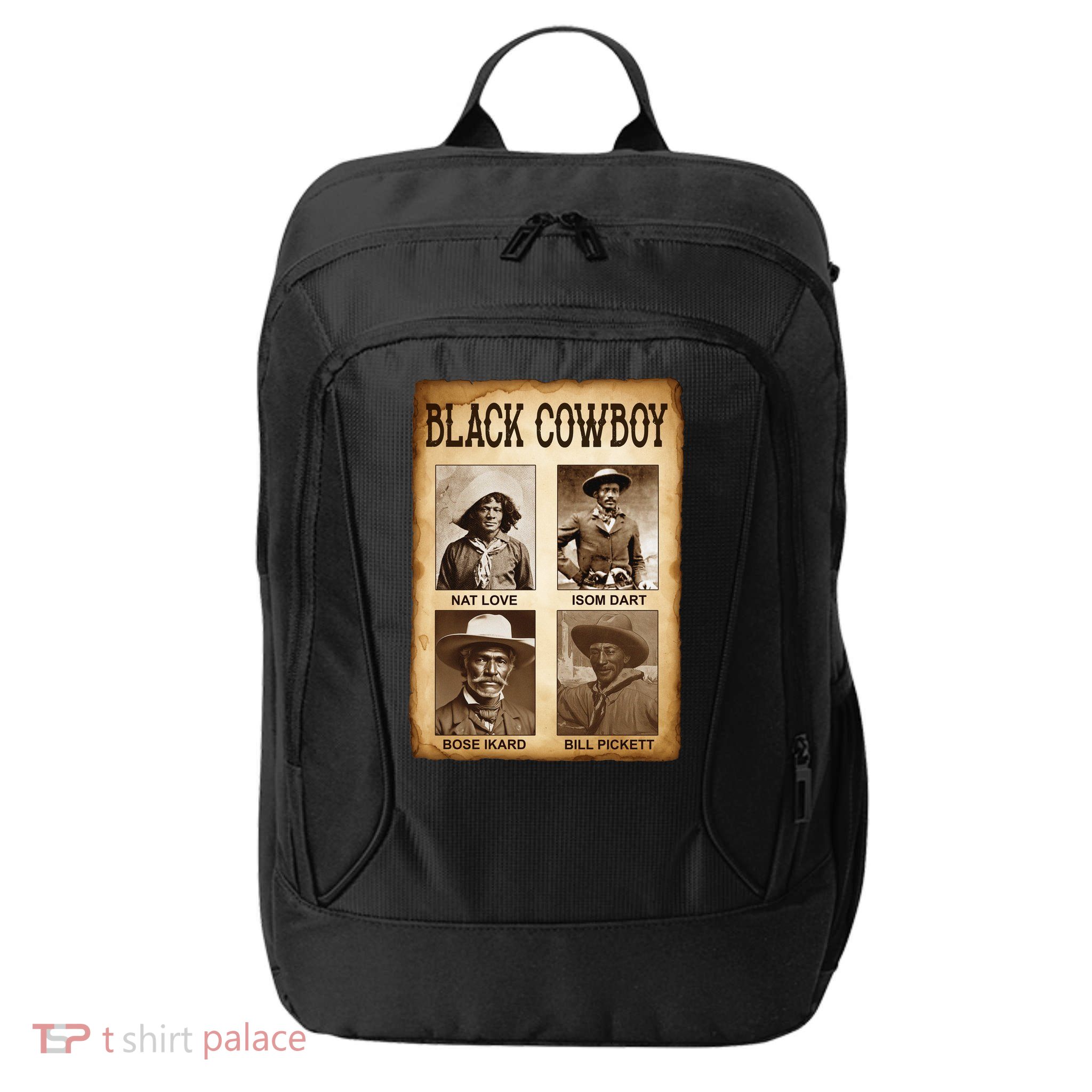 Black Cowboy Western Rodeo Melanin Black History Texas City Backpack
