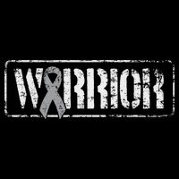 Brain Cancer Warrior Grey Military Style Ribbon Cooling Performance Crew T-Shirt