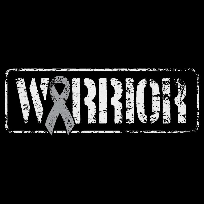 Brain Cancer Warrior Grey Military Style Ribbon Cooling Performance Crew T-Shirt