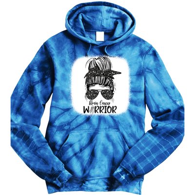 Brain Cancer Warrior Gift Tie Dye Hoodie