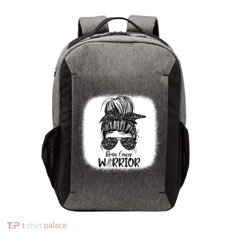 Brain Cancer Warrior Gift Vector Backpack