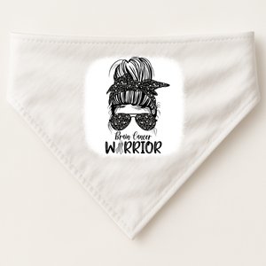 Brain Cancer Warrior Gift USA-Made Doggie Bandana