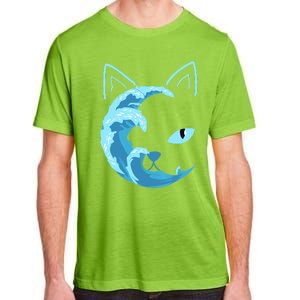 Blue Cats Wave For Kamala Funny Blue Wave Of Cat Ladies Adult ChromaSoft Performance T-Shirt