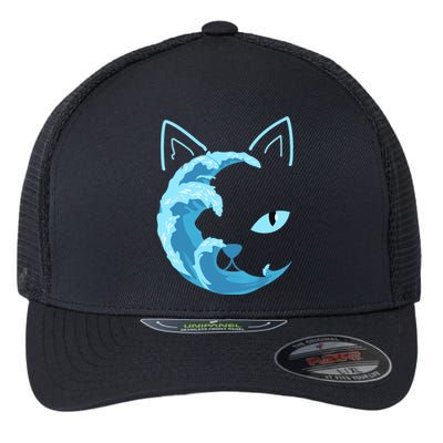 Blue Cats Wave For Kamala Funny Blue Wave Of Cat Ladies Flexfit Unipanel Trucker Cap