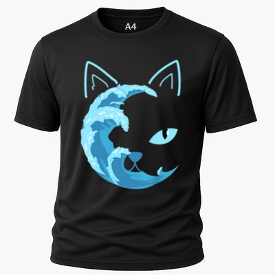 Blue Cats Wave For Kamala Funny Blue Wave Of Cat Ladies Cooling Performance Crew T-Shirt