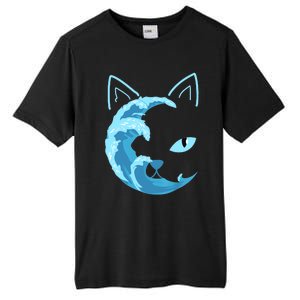 Blue Cats Wave For Kamala Funny Blue Wave Of Cat Ladies Tall Fusion ChromaSoft Performance T-Shirt