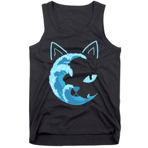 Blue Cats Wave For Kamala Funny Blue Wave Of Cat Ladies Tank Top