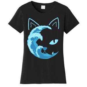 Blue Cats Wave For Kamala Funny Blue Wave Of Cat Ladies Women's T-Shirt