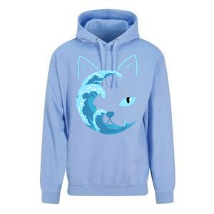 Blue Cats Wave For Kamala Funny Blue Wave Of Cat Ladies Unisex Surf Hoodie