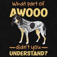 Bluetick Coonhound What Part Of Awooo DidnT You Understand Ladies PosiCharge Tri-Blend Wicking Tank