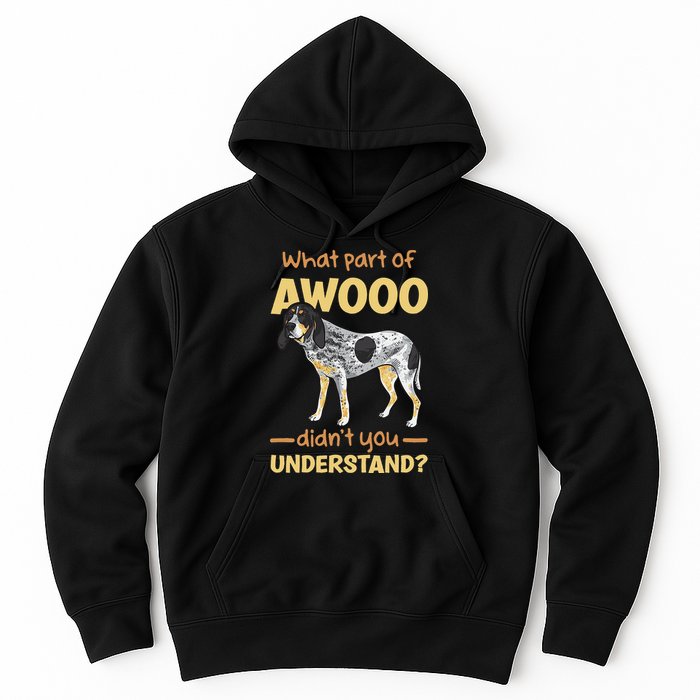 Bluetick Coonhound What Part Of Awooo DidnT You Understand Hoodie