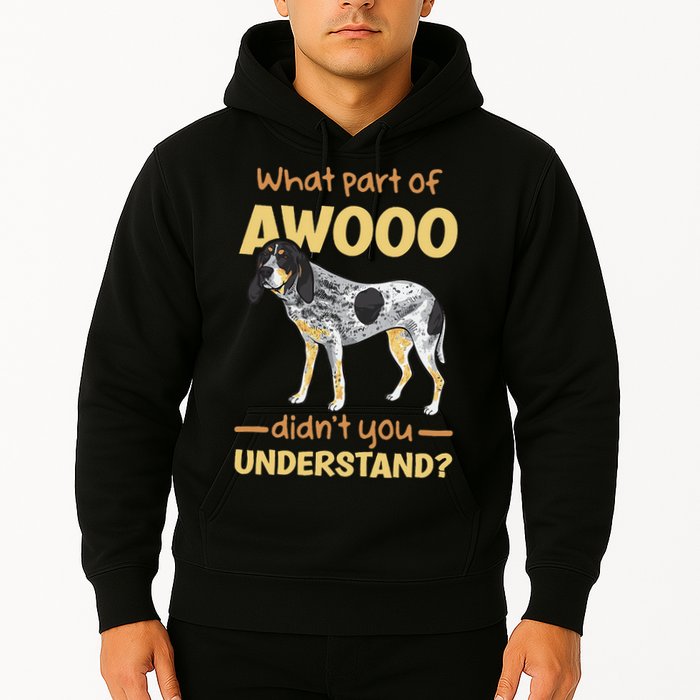Bluetick Coonhound What Part Of Awooo DidnT You Understand Hoodie
