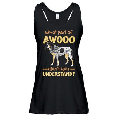 Bluetick Coonhound What Part Of Awooo DidnT You Understand Ladies Essential Flowy Tank
