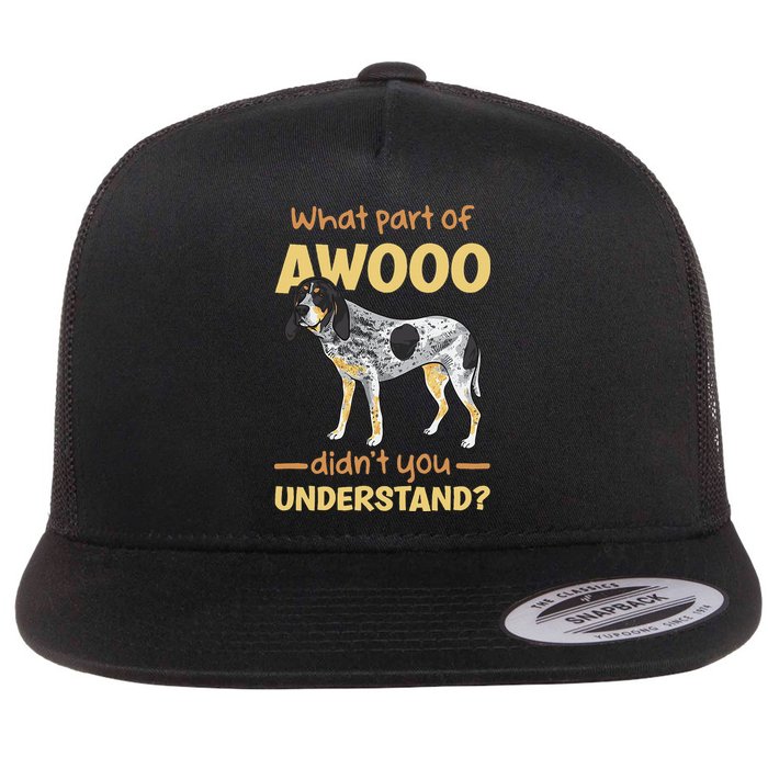 Bluetick Coonhound What Part Of Awooo DidnT You Understand Flatbill Hat