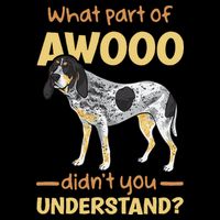Bluetick Coonhound What Part Of Awooo DidnT You Understand Flatbill Hat